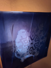 Load image into Gallery viewer, Midnight Snowflake fused glass nightlight
