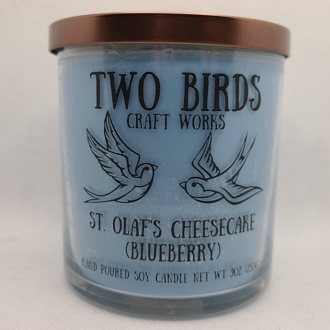 St. Olaf's Blueberry Cheesecake 9oz Soy Candle