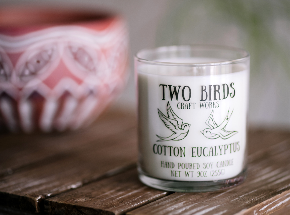 Cotton Eucalyptus - 9oz Soy Candle